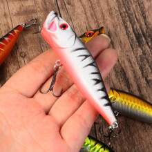 5pcs Floating Surface Lure Set, Hard Water-Splashing Lures, Long Casting Surface Lures For Snakehead And Bass - Multicolor - View 3