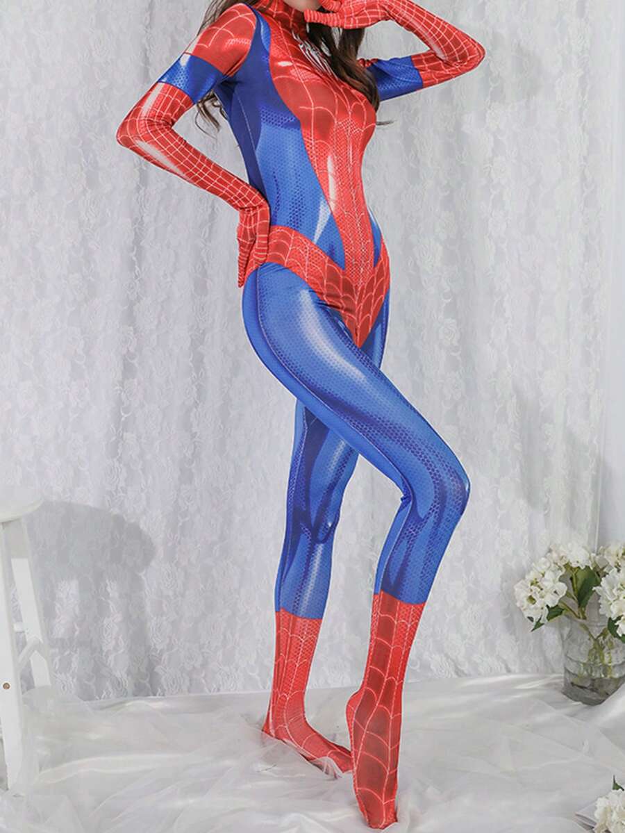 1pc Cute & Playful Cosplay Mecha Pilot Jumpsuit Outfit, Gift (Asian Size Runs Small, Recommend Sizing Up) - Red - View 1