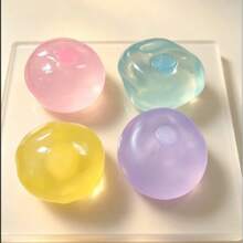 1pc New Coconut Ball, Bright Color, Soft Texture, Random Color, Squishy, Butter, Crunchy Butter, Crunchy Squishy, Squishy - Multicolor - View 3