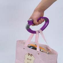 D-Shaped Grocery Bag Carrier Handle, Open-Close Handle Holder, Portable Shopping Bag Carrier, Anti-Cutting Hand Grip, Effortless Carrying Tool For Plastic Bags, Home Use - Lifting Tool - View 7