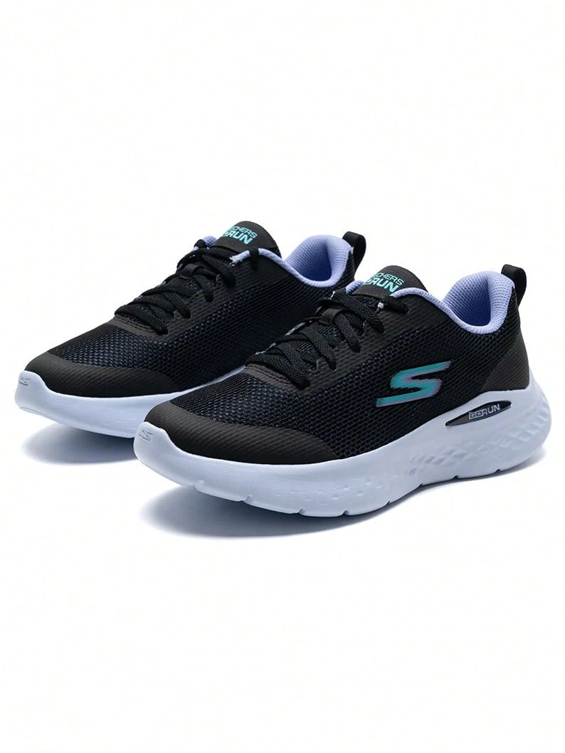Skechers Sepatu lari wanita seri GO RUN yang ringan, bernapas, dan menyerap guncangan, cocok untuk pemula. - Hitam - View 1