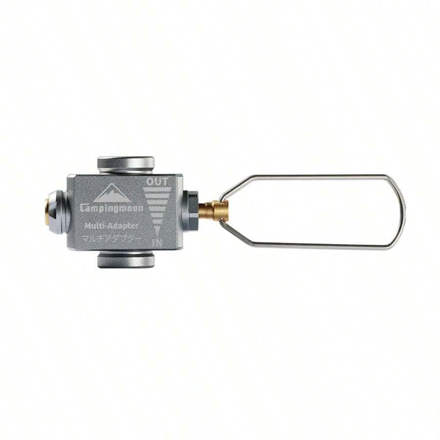 CAMPINGMOON Outdoor Camping Kitchen Pressure Relief Inflator Valve Gas Tank Converter Aluminum Alloy Adapter Connector Accessory Z15