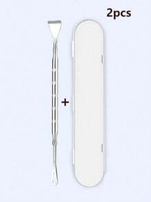 Professional Stainless Steel Double-Ended Blackhead Extractor Tool Set - Professional Double-Ended Extractor, Ergonomic Handle, Suitable For Squeezing Whiteheads, Blackheads, Acne And Facial Cleansing. No Battery Required, Portable Design, Durable Material, Easy To Clean, Essential For Beauty Enthusiasts, Specifically Designed For Skincare - Multicolor - View 16