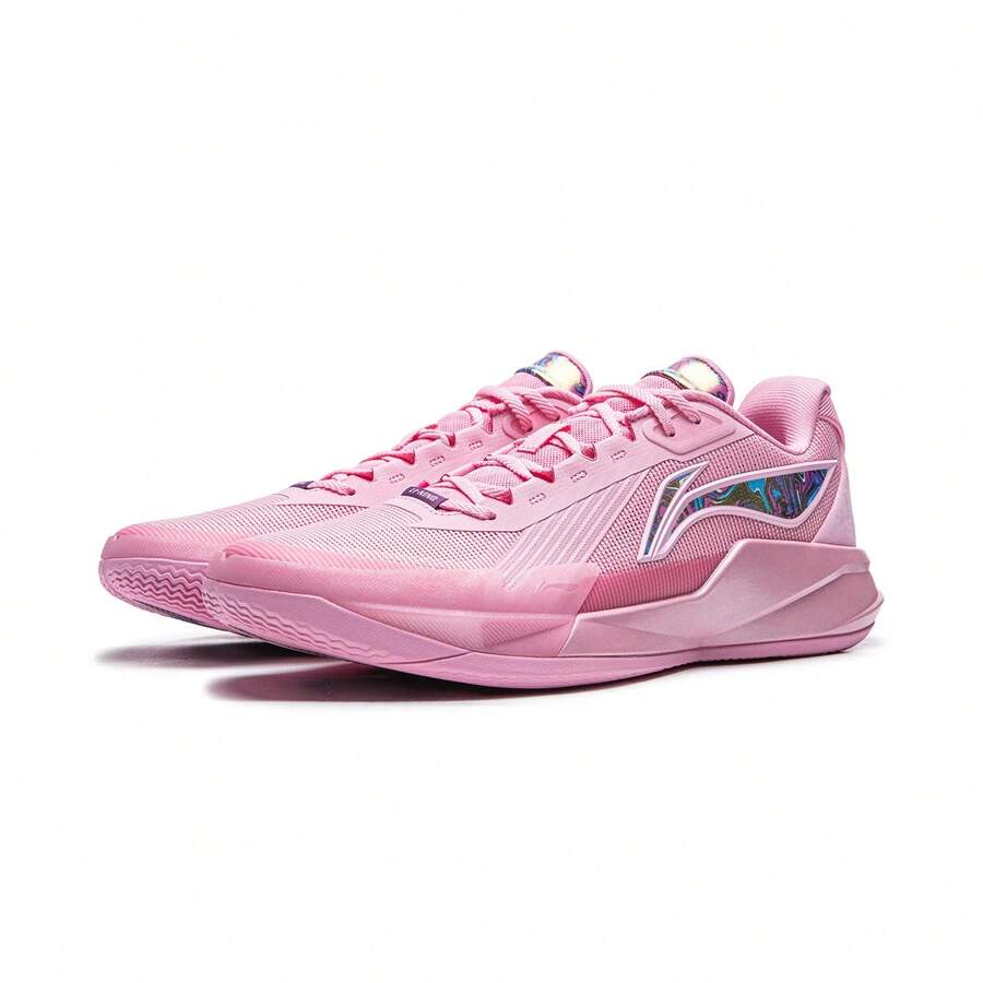 Li-Ning BADFIVE Rookie 運動鞋，中性復古緩震籃球休閒鞋 Off ABCV007 - 桃木粉 - 查看 1