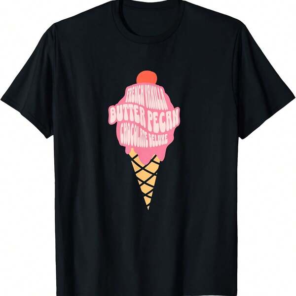 Camiseta Ice Cream French Vanilla Butter Pecan Chocolate Deluxe Rap Wo