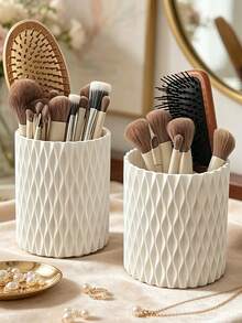 360° Rotating Pen Holder, Desktop Rotating Makeup Organizer, Multi-Functional Vanity Makeup Storage Box, Desktop Pen Holder And Beauty Tool Organizer, Creative Makeup Storage Box, - Multicolor - View 2