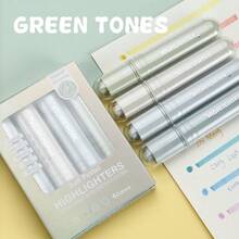 4-Color Fluorescent Highlighter Pens, Classroom Note-Taking, Key Point Marking, Student Use, Hand-Drawn Posters, Planner Pens - Multicolor - View 8