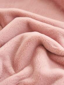 1pc Solid Color Milk Velvet Bed Sheet, Lightweight Soft Comfortable Bedding, Can Be Used As Bed Cover, Bed Sheet, Blanket, Suitable For Dorm, Bedroom Home Use, Multiple Purposes, Multiple Size Options - Rusty Rose - View 2