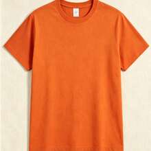 Halloween Costume Women Spooky Season Bat Print Short Sleeve Tee, Casual Fall Graphic T Shirt, Tropicoqueta Outfit Going Out Vacation Music Concert - 珊瑚橙 - 查看 3