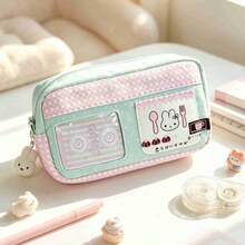 1pc 2026 New Miffy Storage Bag, Pink & Green Color Cute Small Storage Bag, High Aesthetic, Suitable For Birthday, Party, Holiday, Fan Gift, Surprise Gift, For Friends And Family (Random Style) - Multicolor - View 3