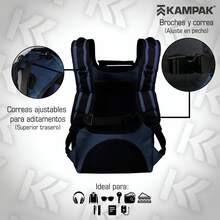 Super Mochila Kampak Ep40 Multiusos P/ Laptop Ajustable - Azul - Ver 5