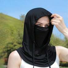 1 buah Topi Pelindung Matahari Musim Semi/Panas, Penutup Leher, Cakupan Area Luas, Termasuk Topi, Masker, Penutup Leher, Tudung Matahari, Bernapas dan Portabel, Cocok untuk Pria dan Wanita, Masker Wajah Penuh - MultiWarna - View 8