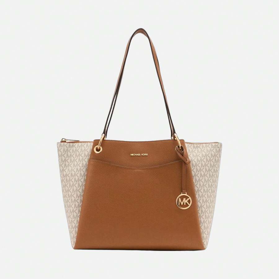 Michael Kors حقائب يد نسائية - بيج - مشاهدة 1