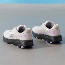 Skechers Women's GO RUN Hyper Burst Thick-Soled Cushioning Running Shoes - Grey - View 6