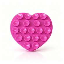 SONH 1PC Heart-Shaped Silicone Double-Sided Suction Cup 19-Piece Heart | Washable & Reusable, Firm Grip Without Falling Off | Suitable For Phone/Tablet Stand And Car Dashboard Mount - Upgraded Version In Multiple Colors - View 15