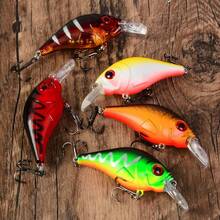 5pcs Long Lip Rock Road Lure Set, Floating Crankbait Deep Diving Hard Bait, Bass & Perch Deep Water Lure Combo - Multicolor - View 3