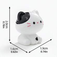 6pcs Creative Cute Mini Cat Car Dashboard Desktop Ornament DIY Car Interior Office Desk Computer Screen Decoration Accessory - Mini Kitten - View 5