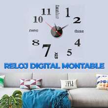 Large 3D Frameless Wall Clock Modern Silent Wall Clock - 1 Game - View 5
