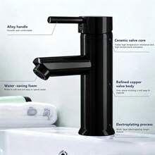 Cloakroom Modern Bathroom Basin Sink Mono  Mixer Tap Waste - 175 X 115 mm - View 10