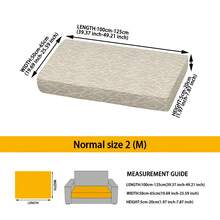 1pc Printed S/M/L Elastic Sofa Cushion Cover, Sofa Seat Cushion Protector, Suitable For Modern Daily Use And Bathroom - Multicolor - View 24