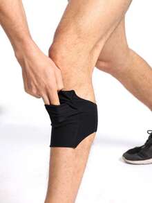 Thigh Phone Holder, Adjustable Running Thigh Bag, Lightweight Sports Thigh Storage Pouch, Black Phone Thigh Strap - Black - View 3