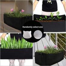 1pc Square Felt Planting Bag, Thickened Non-Woven Fabric Vegetable Seedling Nutrient Growth Bag - Army Green - View 5