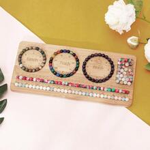 Bead Board For Jewelry Making, Bracelet Making Kit, Compact Portable | Jewelry Starter Kit, Jewelry Making Supplies, Bracelet Design Board, Bracelet - White - View 2