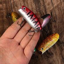 5pcs Wave Craw Lure Set, Bionic Hard Surface Lures, Freshwater Topwater Fishing Lures For Bass And Amur Perch - Multicolor - View 5