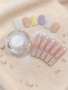 Crystal Sea Salt Crystal Diamond Powder | Ultra-Fine Sparkling Glitter Nail Art Decoration - Multicolor - View 6