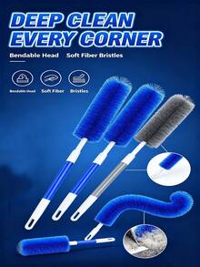 Flexible Ultra-Fine Fiber Fan And Spider Web Dusting Brush, Washable Dusting Brush, Suitable For Air Conditioner Vents, Blinds, Sofas, Cars And Furniture, Multi-Purpose Home Cleaning Tool - A - View 7