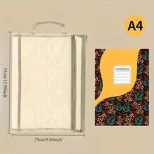 1pc A4 Size Double Layer Mesh Zipper Storage Bag, Made Of Breathable Transparent Nylon Material, Equipped With Sturdy Zipper And Handle, Suitable For Stationery, Paper, Books, Craft Materials, Equipment And Snacks - Color-Coded Classification For Easy Organization - Multicolor - View 8