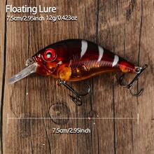5pcs Long Lip Rock Road Lure Set, Floating Crankbait Deep Diving Hard Bait, Bass & Perch Deep Water Lure Combo - Multicolor - View 2