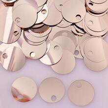 3mm-30mm Champagne Sequins Cup Flat Round PVC Loose Sequin Large Hole Iridescent Embroidery Sequins For DIY Crafts Paillette Sewing Decoration DIY Accessories - S - View 11