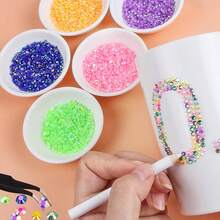 86000PCS Bedazzling Kit With 9 Boxes, Flatback Resin Rhinestones, Multicolor Sparkling Gems Set For Nail Art, Crafts, Clothing, Fabric, Phone Case - Multicolor - View 6