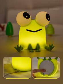 GLOOPRO Frog Night Light Bedside Lamp 3-Level Dimmable Timer Function USB Rechargeable Touch Sensor Suitable For Children And Teenagers Bedroom Party Bookshelf Sofa Vanity Birthday Holiday Gift Decorative Light - Frog Night Light - View 7
