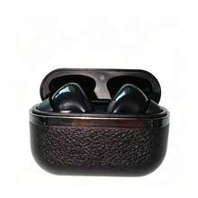 Auriculares inalámbricos Bluetooth 5.3, bajos mejorados, compatibilidad universal, diseño antideslizante de cuero, llamadas HD, regalo para vacaciones - Ver 10