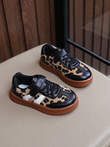 Infant Fashion New Style Sneakers Leopard Print Design - Brown - View 5