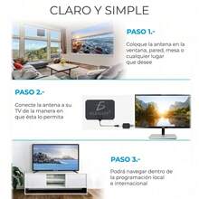Antena de TV Digital HD 1080P Receptor de Señal de Alta Definición - Negro - Ver 11