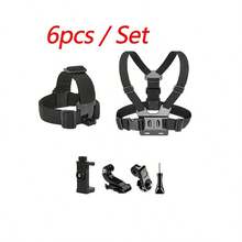  Head Strap & Chest Strap Harness Mount Kit, Cell Phone Clip & Action Camera Accessories For First Person Vlog, Compatible With D*JI Osmo, AKASO, SJCAM, Phone, Sam*Ung - View 10