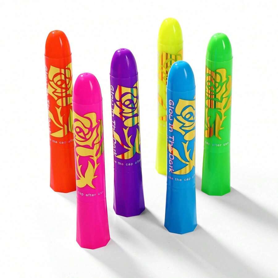 6 Colores de Crayones, Adecuados para Pintura Multicolor, Temporada de Regreso a la Escuela - Conjuntos - Ver 1