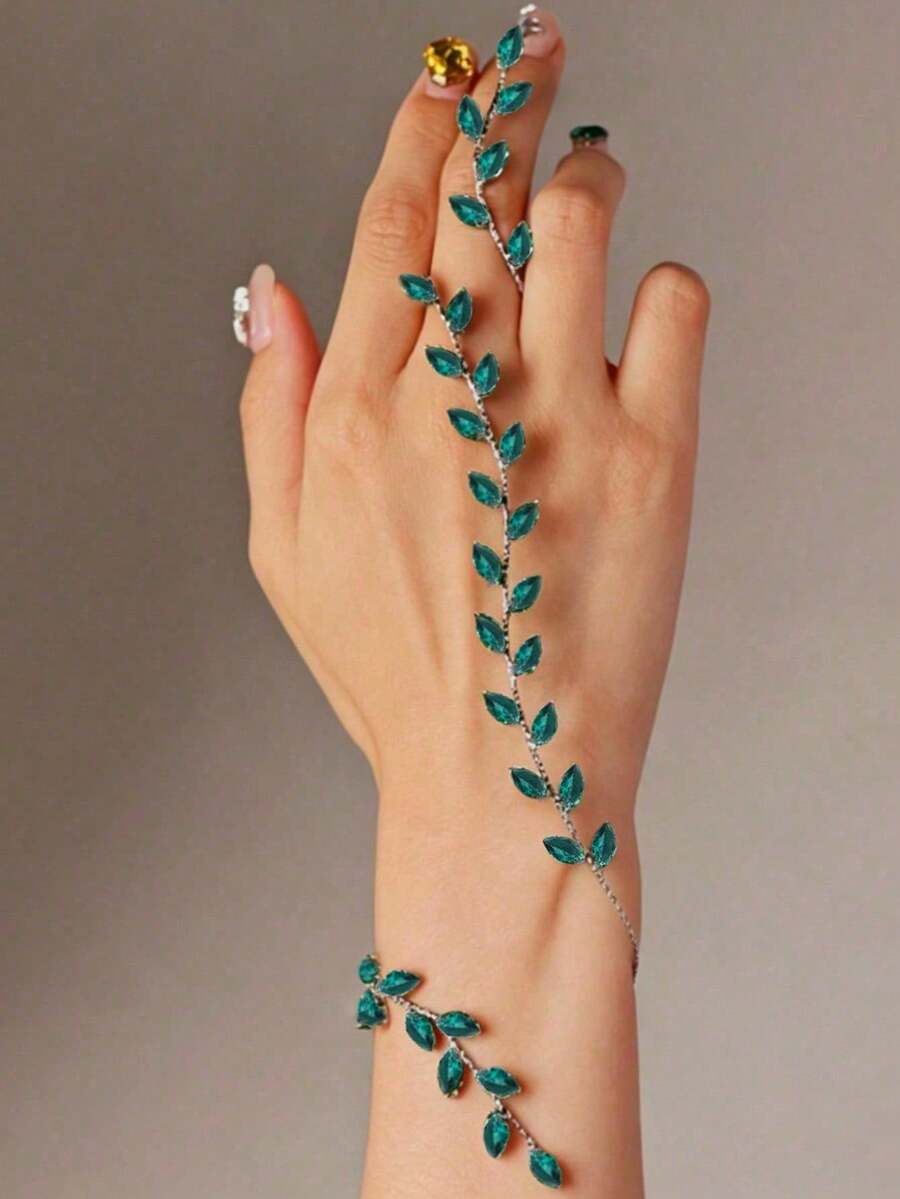 Women Mitten Rings - mavi yeşil - Görünüm 1