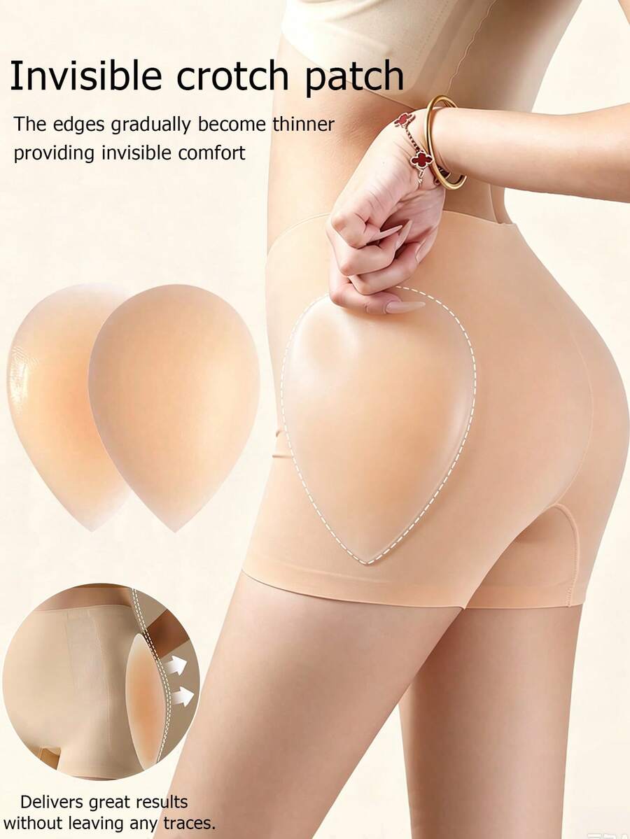 Silicone Butt Pads Shaping Accessory, Create Voluptuous Buttocks Effect, Women's Invisible Corrective Underwear, Suitable For Daily Wear - Multicolor - View 1