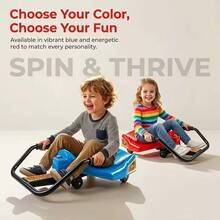 Sensory Integration Training Bike, Rehabilitation Training Balance Slide Toy, Home Use Sensory Integration Training Swing Bike, Sensory Integration Therapy Rotating Slide Bike, Rehabilitation Exercise Balance Training Bike - Red - View 6