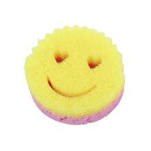 1/3/5pcs Heart & Smiling Face Multi-Functional Dual-Layer Temperature-Sensitive Cleaning Sponges, Cute & Powerful Stain Removal, Double-Sided Kitchen Sponge, Temperature-Sensitive Gentle Cleaning Pad, Suitable For Dishware Cleaning, Multi-Purpose Sponge Tray For Modern Kitchen Sink, Dishwashing - A - View 7