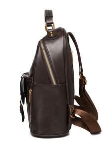 2026 Luxury Retro Style Women Backpack Fashion Brand Designer Handbag High Quality PU Leather Shoulder Bag For Ladies Daily Use - Brown - View 6