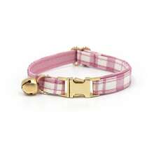 3pcs Cute Plaid Cat Collar Set With Bell, Adjustable Soft Neck Strap, Fashion Pet Accessory For Daily Walking - Multicolor - View 27