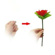 Rose Magic Costume Set, Magic Wand Transforming Flower, Folding Rose, Empty Hand Rose Transformation, Visual Magic Trick, Close-Up Magic Performance, Suitable For Party, Valentine's Day, Surprise Magic Props - Multicolor - View 4