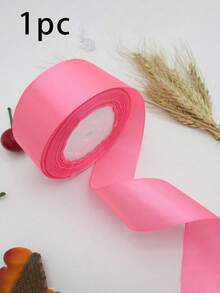 1 Roll Colorful Ribbon, 4cm Wide, 22m Long, Suitable For Making Rose Bows, Cake Decoration And Christmas Decoration, Ideal For Craft Projects And Gift Wrapping, Creative Crafts, Cake Decoration And Holiday Accents - A - View 12