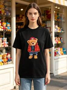 Women T-Shirts - 黑色 - 查看 1