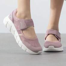 Skechers Women's B-FLEX Series Mary Jane  Breathable Walking Shoes Breathable Mesh Commuter Sports Casual Shoes - Baby Pink - View 2